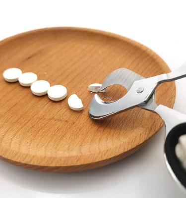 Scissors-Shaped Pill Cutter | Sharp Blade Pill Splitter for Vitamins & Tablets | Accurate Division for Small & Large Pills - Buy Online on GoSupps.com