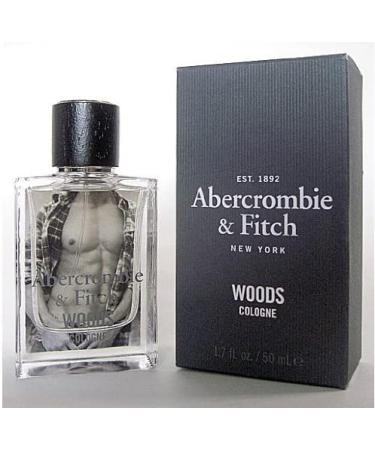 Abercrombie & Fitch Mens WOODS Cologne 1.7 bottle. Authentic 100%