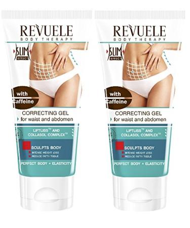 2x Revuele corrective gel for waist and abdomen with caffeine 200ml