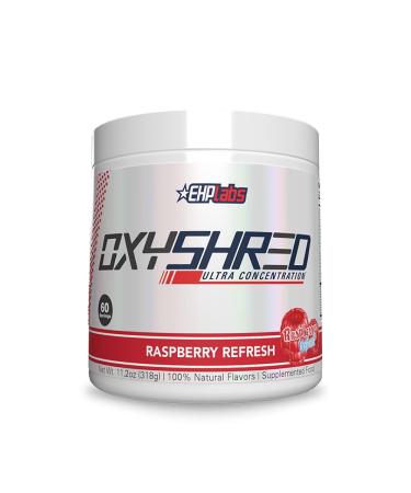EHPlabs OxyShred Thermogenic Pre Workout Powder & Shredding Supplement - Preworkout for Men & Women Sugar Free Energy Powder with 150mg of Caffeine - Raspberry Refresh 60 Servings