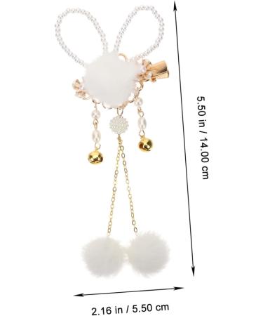 FRCOLOR 5 Pairs Bunny Hairpin Hair Clips for Babies Girls Barrettes for Hair Easter Hair Decoration Plush Ball Hair Barrettes Baby Decor Girls Hairpin Hair Pin Metal Rabbit Ponytail Child - Buy Online on GoSupps.com