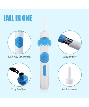 Electric Earwax Removal Kit - Safe & Gentle Ear Cleaner for Adults & Kids - Buy Online on GoSupps.com