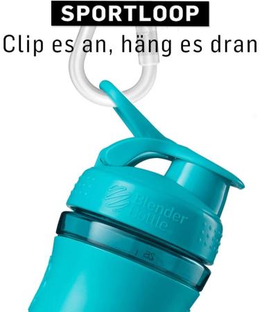 Buy BlenderBottle SportMixer Tritan 820ml - BPA Free Teal Protein Shaker & Fitness Water Bottle with Blender Ball - Buy Online on GoSupps.com