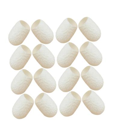 20 pi ces Boule Naturelle de Soie de Soie pour Exfoliation Douce et Nettoyage Visage Soin Peau limination Points Noirs Exfoliant Visage Naturel et S r