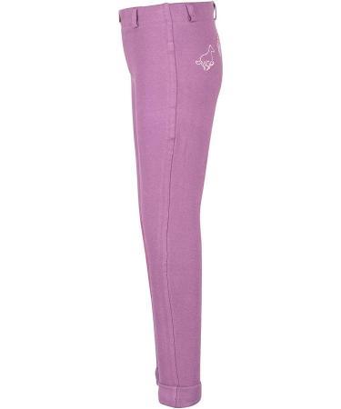 TuffRider Kids Cotton Embroidered Pull-On Jods 8 Purple - Comfortable and Stylish Riding Pants for Children - Buy Online on GoSupps.com