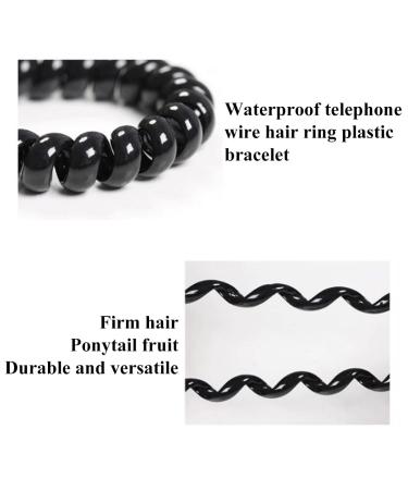 Tomedeks 12-Piece Spiral Hair Ties for Women & Men | Trackless Rubber Bands Strong Hold Scrunchies - Buy Online on GoSupps.com