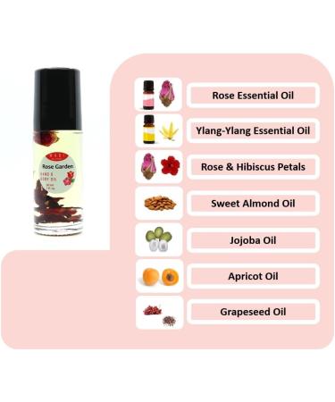 Wagi Rose Garden Hand and Body Oil Roll-On 30ml | Essential Oil Blends for Relaxation & Hydration - International Shipping Available - Buy Online on GoSupps.com