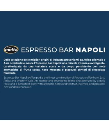 Motta ESE Coffee Pods 44mm - 100 Coffee Pods - Napoli Blend - For Espresso Bar - Compostable - With 1 Can of Peach Iced Tea - 330ml - 2 Pack - Buy Online on GoSupps.com