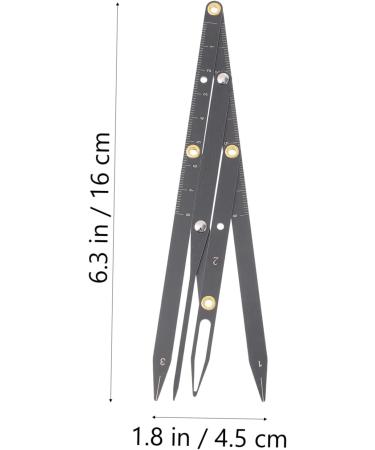 Mikinona Eyebrow Scale Mini Tools Makeup Tools Eyebrow Stencil Eyebrow Positioning Tool Balance Caliper Miss 1 count (Pack of 1) Black - Buy Online on GoSupps.com