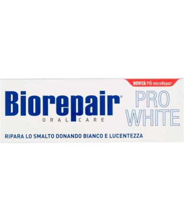Biorepair Pro White Whitening Toothpaste | 2.5fl.oz 75ml | Enhanced with More MicroRepair - Buy Online on GoSupps.com