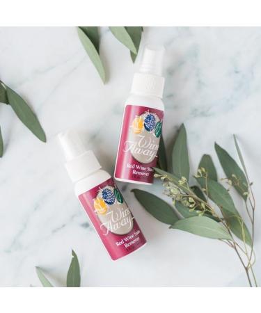 Wine Away Red Wine Stain Remover - Travel-Friendly Fabric & Carpet Stain Remover - 2-OZ Set - Fresh Citrus Scent - Perfect for On-the-Go Use - Buy Online on GoSupps.com