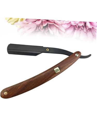 Fomiyes 4-Piece Wet Razor Khimar Hijab Set | Shave Rapid Grip Hairdresser Knife | Safe Metal & Wooden Handle Razors for Men - Buy Online on GoSupps.com