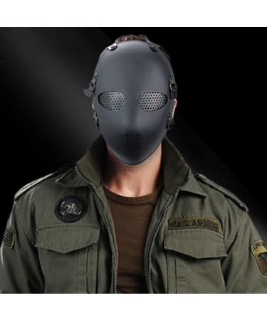 Classic Style Tactical Airsoft Paintball Mask - Black | Head Protective Gear for War Game Shooting | Field Hunting Military Accessories - Buy Online on GoSupps.com