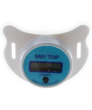 Digital Nipple-Shaped Thermometer for Babies - High Accuracy LCD Display - Fever Monitor Gauge - Oral Mouth Temperature Measuring - Pink/Blue - Buy Online on GoSupps.com