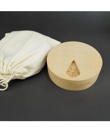 Wood Weekly Pill Organizer - Arthritis Friendly 7-Day Travel Case with Velvet Bag | Medium Compartments for Medicine & Vitamins - Buy Online on GoSupps.com