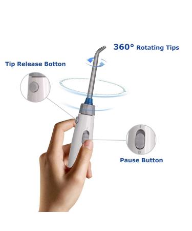 Dental Oral Irrigator Water Flosser for Braces Care - 600ml, 6 Jet Tips, 10 Pressure Settings - Family Dental Cleaner - Buy Online on GoSupps.com