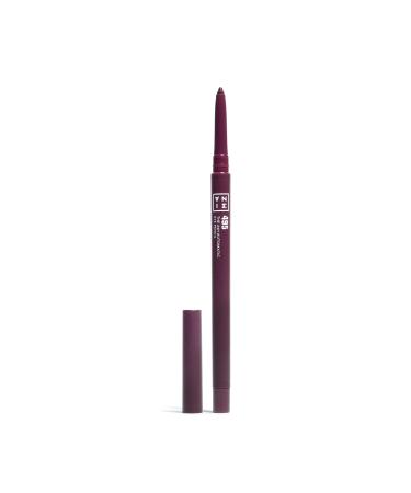 3INA MAKEUP - The 24H Automatic Eye Pencil 495 - Aubergine - Automatisch Einfahrbar Augenstift - Langhaltende Definition - Hochpigmentiert - Sch rfer und B rste Integriert - Vegan - Cruelty Free