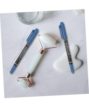 FOMIYES 6pcs Eyebrow Marker Pen Piercing Tools Microblading Marker Pen Beauty Marker Multifunction Brush 13.9x1.8cm Blue - Buy Online on GoSupps.com