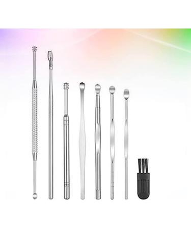 Stainless Steel Ear Cleaner Set - 8pcs for Earwax Removal and Individual Health Care - Buy Online on GoSupps.com