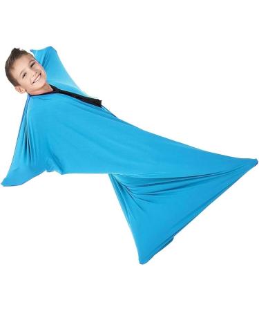 WGUST Sensory Body Sock Autism Toys for Kids 3-18 Dynamic Movement Socks Body Awareness Socks with Improve Children Balance and Sensitivity to Stress (Color : Sky Blue Size : M/Medium-69 * 119cm) M/Medium-69*119cm Sky Blue