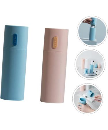 Plafope Travel Toothbrush Set - 2-Piece Blue Toothbrush Case & Holder Outdoor Toothpaste Container 19x6.2cm - Perfect for International Travel - Buy Online on GoSupps.com