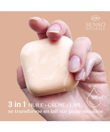 SENSO NATURALE ARGAN Solid Body Oil - elastic moisturizing cream for firm skin - prevents loss of tone and stretch marks - Vitamin E - Vegan - equivalent to 500 ml of liquid - Buy Online on GoSupps.com