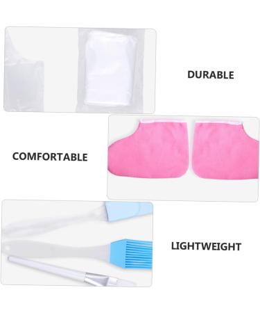 Beatifufu 1 Set Hand and Foot Care Set Hand Care Accessory Exfoliating Scrub Gloves Paraffin Bath Hand and Foot Liner Dry Skin Quick Spa Foot Moisturizing Socks Warm Socks 17.5x6cm Pink - Buy Online on GoSupps.com