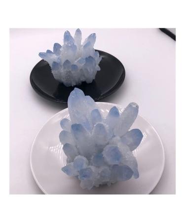 Room Decoration Very Beautiful 1pc Natural Blue Crystals Quartz Freeform Stones Room Home Office Aquarium Decoration Accessories Gemstone (Size : 460-560g) (Size : 460-560g)