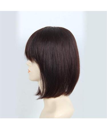 12 Straight Human Hair Topper with Bangs | Clip-in Hairpieces for Thinning Hair Women | Dark Brown Shop Now! - Buy Online on GoSupps.com