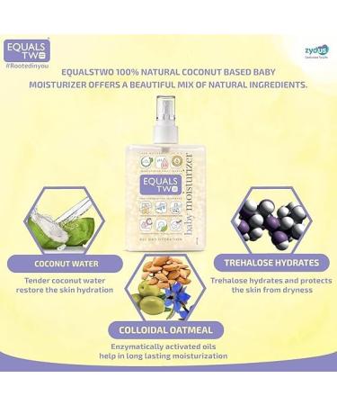 EQUALS_TWO Baby Moisturizer - 100% Natural All Day Hydration | Nourishes Skin | 200 ml - Shop Internationally - Buy Online on GoSupps.com