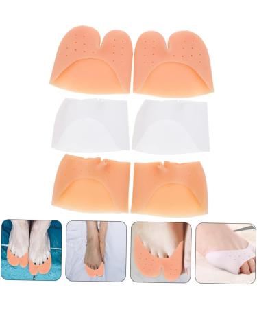 Healifty 3 Pairs Toe Sleeve Shoe Toe Protector Breathable Socks - Flexible Toe Cover & Protective Sleeve for Heels - Tiptoe Pads - Buy Online on GoSupps.com