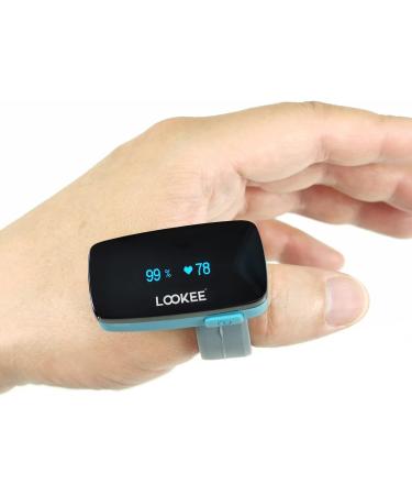 LOOKEE Ox-Check Ring: Wearable Oxygen Monitor | Continuous SpO2 Tracker with Vibration Reminder & Free App - International Shipping Available - Buy Online on GoSupps.com
