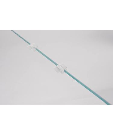 LANDEN Low-Profile Clear Acrylic Aquarium Glass Cover Clips Holder for 4mm Glass Lid - 12pcs/Pack Minimalist Compatible with Rimless Tanks of All Thicknesses Cover Clips 12pcs/pack - Buy Online on GoSupps.com