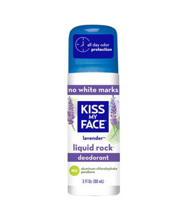 Kiss My Face Deodorant Liquid Rock Roll On Lavender 3 Ounce (88ml) (2 Pack)