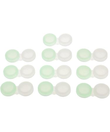 SM SunniMix 10pcs Green Transparent Contact Lens Case - Durable Storage Containers for Safe Lens Care - Buy Online on GoSupps.com