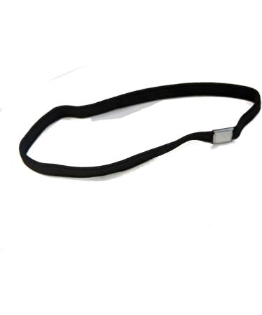 Long Plain Black Headband Hair Elastics With Metal Hairbands Gym Sport Football for Women Girls by Glitz4Girlz - Buy Online on GoSupps.com