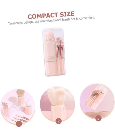 DOITOOL 1 Set 8 in 1 Makeup Brush Foundation Brush Cosmetic Brush Lip Brush Eyeshadow Brush Dual Ended Blush Brush Make up Shadow Travel 4 in 1 Artificial Fiber 10x2.5cm Pink - Buy Online on GoSupps.com