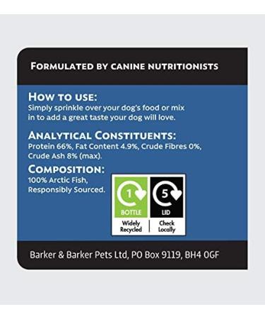 Tasty Topper for Dogs - 100% Arctic Fish 160g pot 160 g (Pack of 1) - Buy Online on GoSupps.com