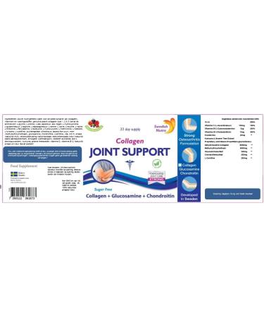 Swedish Nura Swedish Nutras Joint Support sugar free is a berry flavored liquid supplement specially formulated to relieve joint pain and support cartilage repair - Buy Online on GoSupps.com