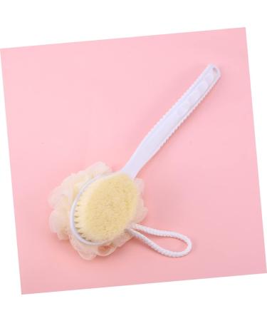 Healvian Shower Brush - Body Bath Scrubber & Massage Brush | Soft Back Loofah Scrubber Towel - White - Buy Online on GoSupps.com