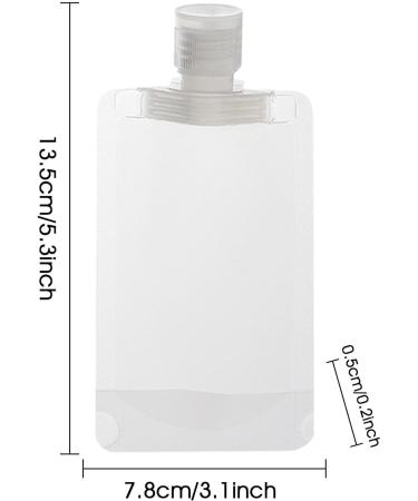 Portable Liquids Bottle - Pet Refillable Flat Pouch Travel Bottle Accessories 30ml/50ml/100ml Leak-Proof Traveling Size Empty Squeeze Bag for Lotion Shampoo Soap Liquid - Buy Online on GoSupps.com