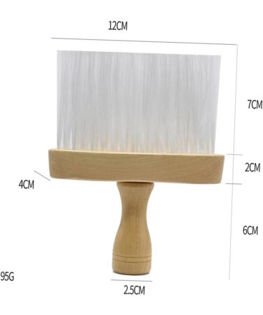 Frcolor Barber Dust Brush - Vintage Wooden Shaving Brush & Hairdressing Tool | Salon Cleaning Brush 15x12x12cm - International Shipping Available - Buy Online on GoSupps.com
