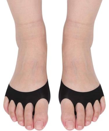 High-Quality Forefoot Shoe Insoles | Soft Elastic Inserts for High Heels & Casual Shoes - Black - Buy Online on GoSupps.com