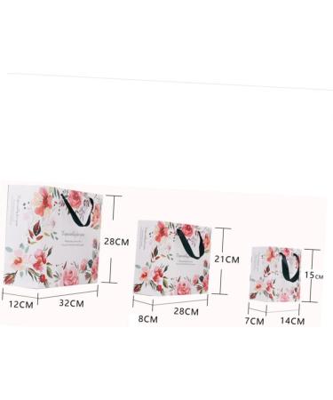SEWOART 10pcs Xcm Tote Flower Storage Chocolate Bag Pattern Black Wedding Holiday - Buy Online on GoSupps.com