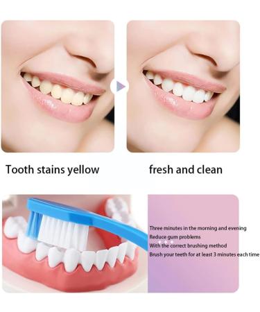 100g Dazzling White Toothpaste Fresh Breath Nicotinamide Dazzling White Toothpaste Remove Smoke Stains Oral Hygiene Effective Cleaning Remove Yellow Teeth (2Pcs) - Buy Online on GoSupps.com