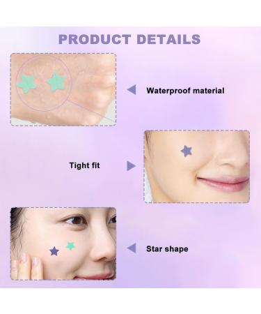 112 Dots Spot Patches Pimple Patches Cute Star Pimple Patches Spot Stickers Treatment Face Back Acne Dots 4 Colors 14mm & 10mm - Buy Online on GoSupps.com