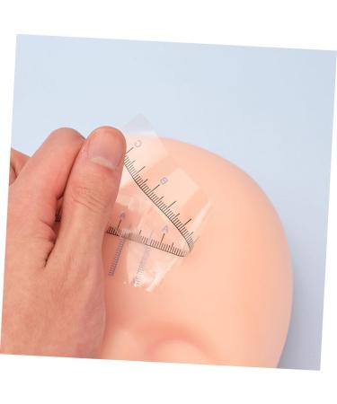 DOITOOL 50pcs Eyebrow Positioning Ruler Nail Sticker Mold Eyebrow Template Eyebrow Measuring Tool Set Scale 18.00X3.80X0.10CM Blue - Buy Online on GoSupps.com