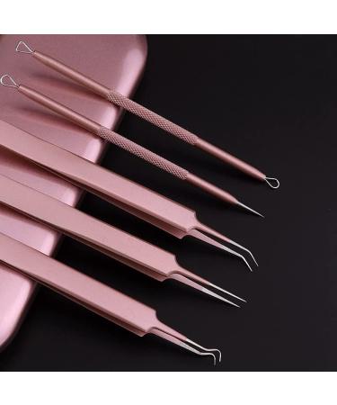 yixue Blackhead Remover Pimple Tool Kit Blackhead Extractor Tool Blemish Whitehead Popping Tool with Portable Metal Case - Buy Online on GoSupps.com