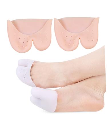 2 Pairs Big Toe Sleeves Shoe Covers - Pointe Cushion Toe Protection Case with Hole for Toe Pad and Protector - Buy Online on GoSupps.com