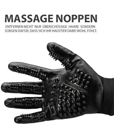 LetiStore 2X Cat Brush Grooming Gloves - Blue XL | Effective Pet Grooming for Cats Dogs and Horses | Remove Hair Easily - Buy Online on GoSupps.com